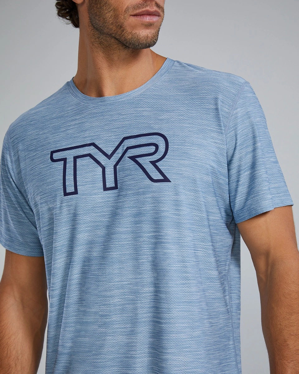 TYR Airtec Men's Big Logo Tee - Solid / Heather