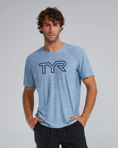 TYR Airtec Men's Big Logo Tee - Solid / Heather