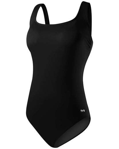 TYR Durafast Elite Women's Scoop Neck Controlfit Swimsuit - Solid