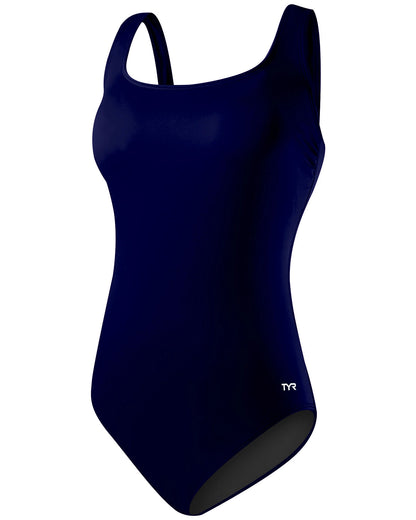 TYR Durafast Elite Women's Scoop Neck Controlfit Swimsuit - Solid