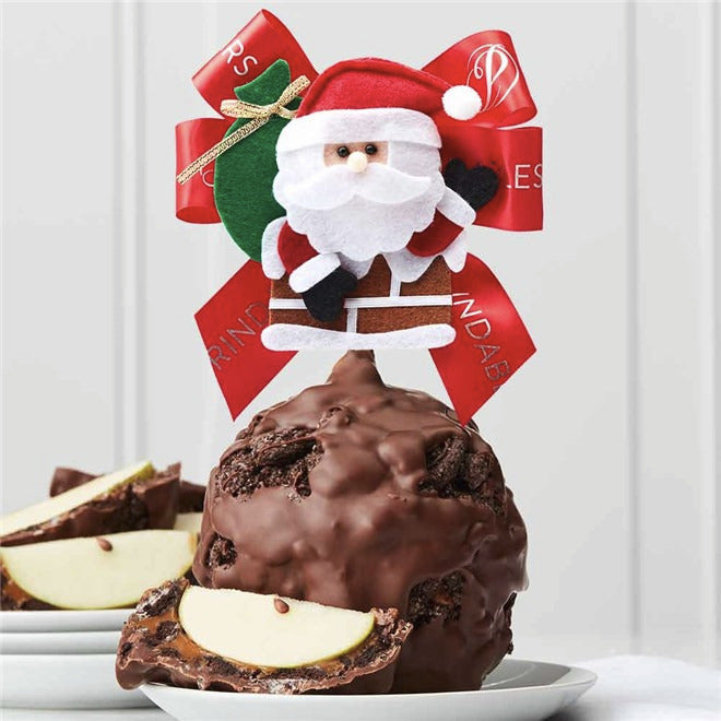 Mrs Prindables Jolly Old Saint Nick Jumbo Caramel Apple