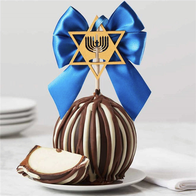 Mrs Prindables Happy Hanukkah Jumbo Caramel Apple