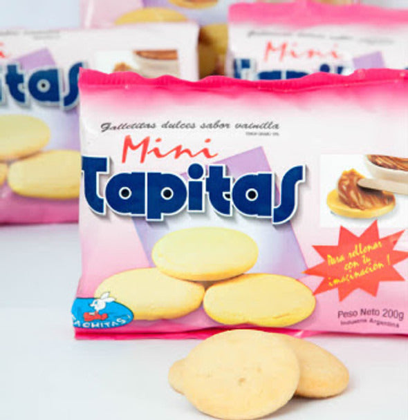 Pampa Direct Mini Tapitas Para Alfajores de Maicena Vanilla Cookies Ideal for Cornstarch Alfajores, 200 g / 7.05 oz (pack of 3)