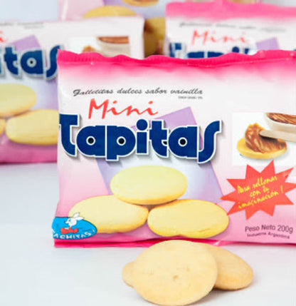 Pampa Direct Mini Tapitas Para Alfajores de Maicena Vanilla Cookies Ideal for Cornstarch Alfajores, 200 g / 7.05 oz (pack of 3)