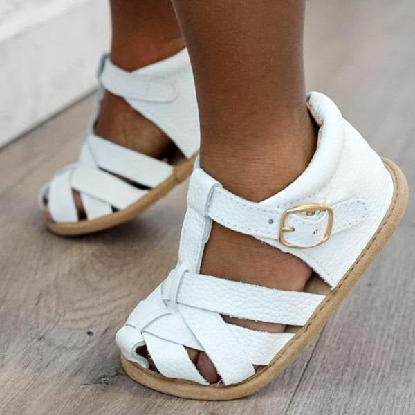 Little Love Bug Co. White Closed Toe Sandal