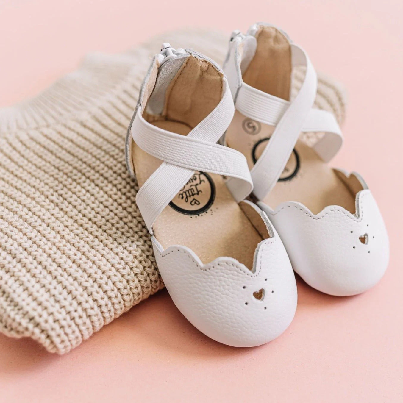 Little Love Bug Co. White Sophia Sandal