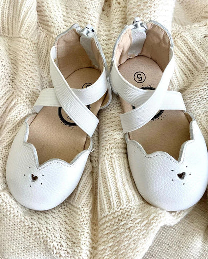 Little Love Bug Co. White Sophia Sandal