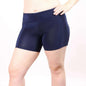 Undersummers Women's Women's Boxer Brief with 1 Waist Pocket 5"