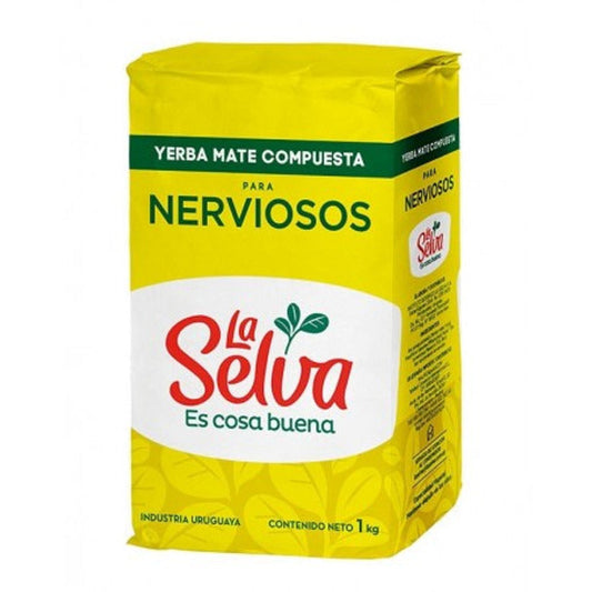 Pampa Direct La Selva Yerba Mate Compuesta Para Nerviosos Yerba Mate for Nervousness from Uruguay, 1 kg / 2.2 lb