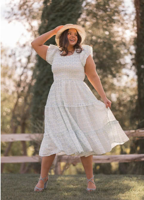 JessaKae Florette Dress - Raindrop