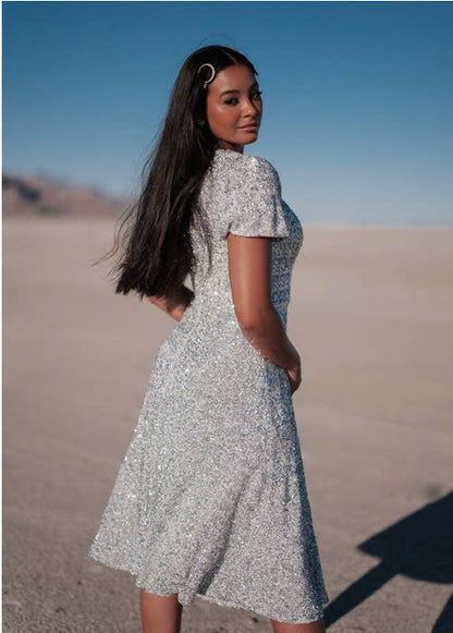 JessaKae Nova Dress - Starlight Silver